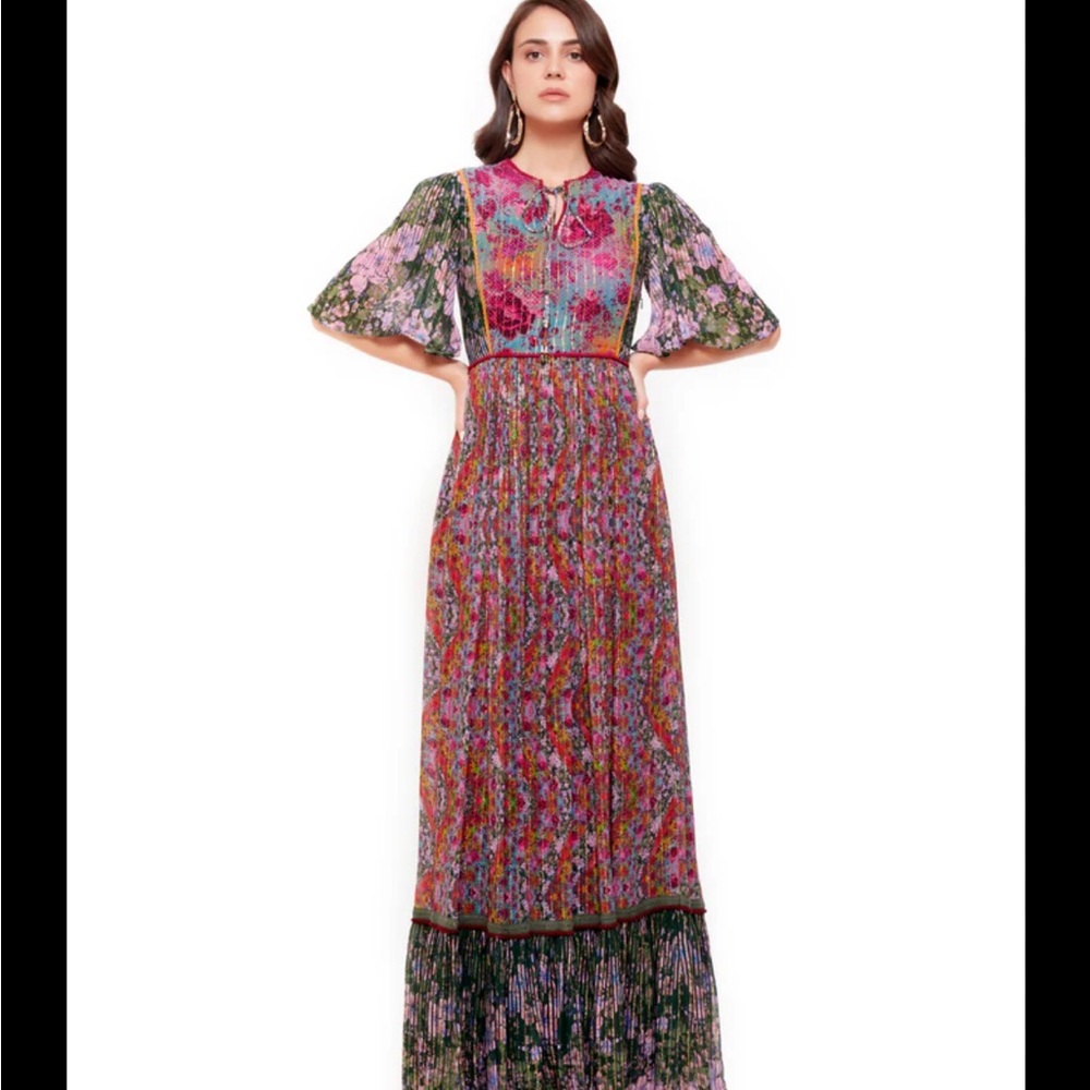 Siddhartha Bansal Red Gathered Long Dress